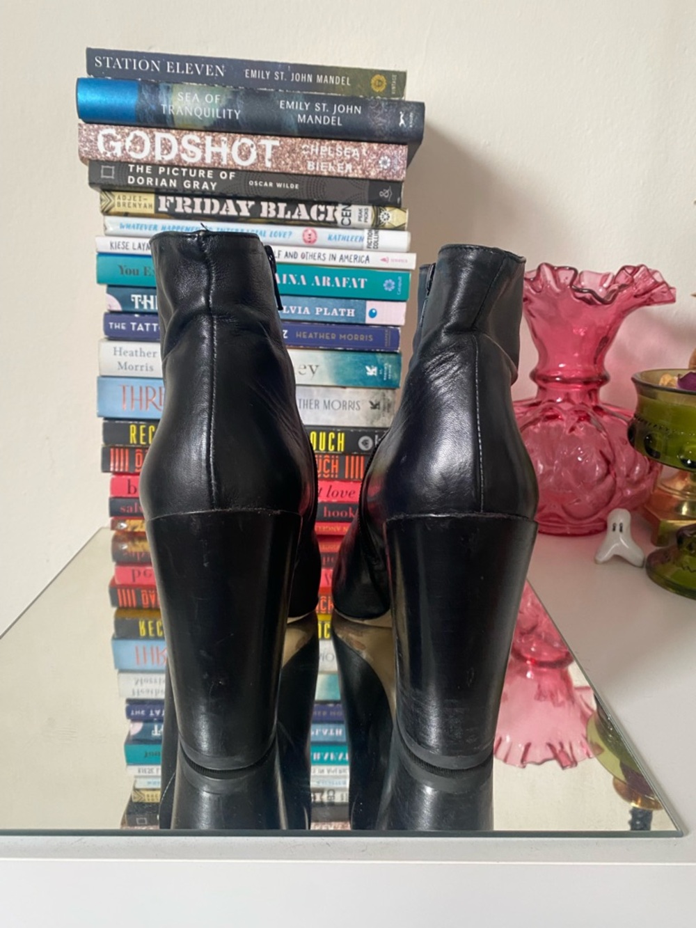 Marc Fisher Faux Leather Ankle Boots - Picture 4 of 4